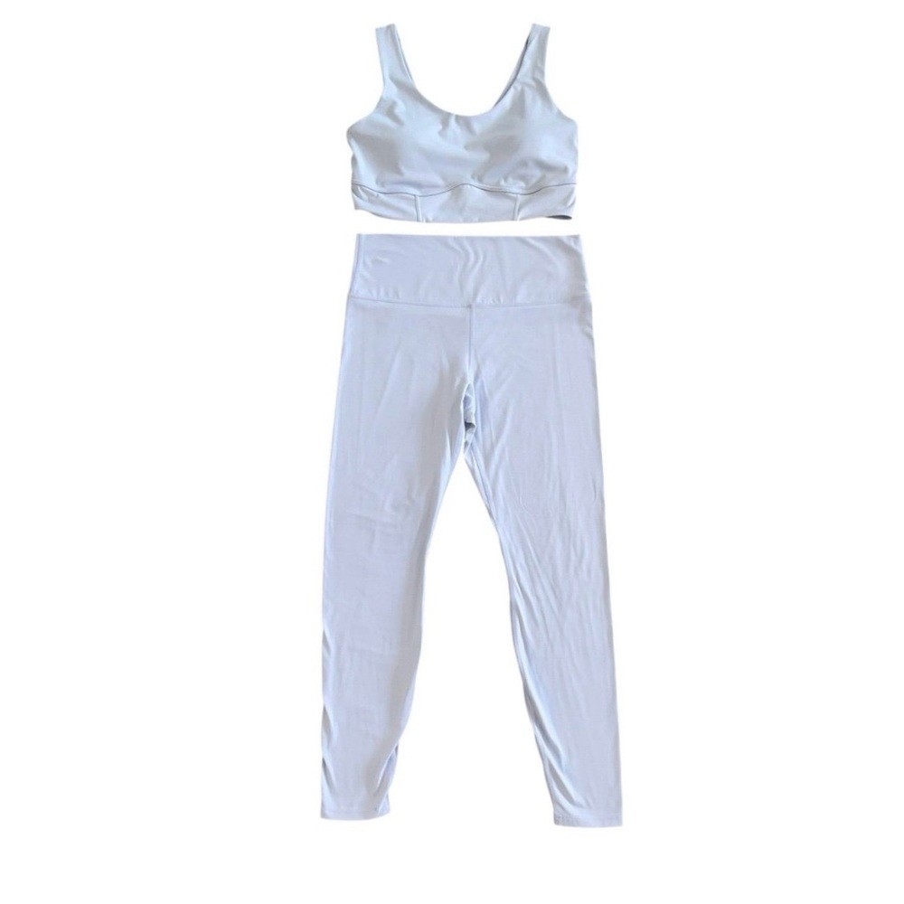 All in motion lavender sports bra and leggings two-piece set - large